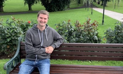 Peter Lavery chatty bench Lurgan Park