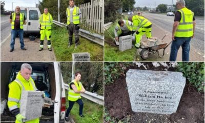 New boundary stone for Derrybeg and Lisdrumgullion