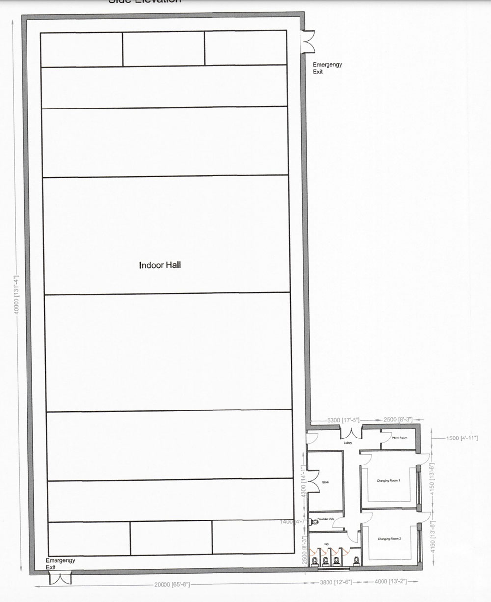 Pearse Og indoor hall plans