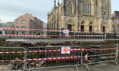 Mall wall collapsed