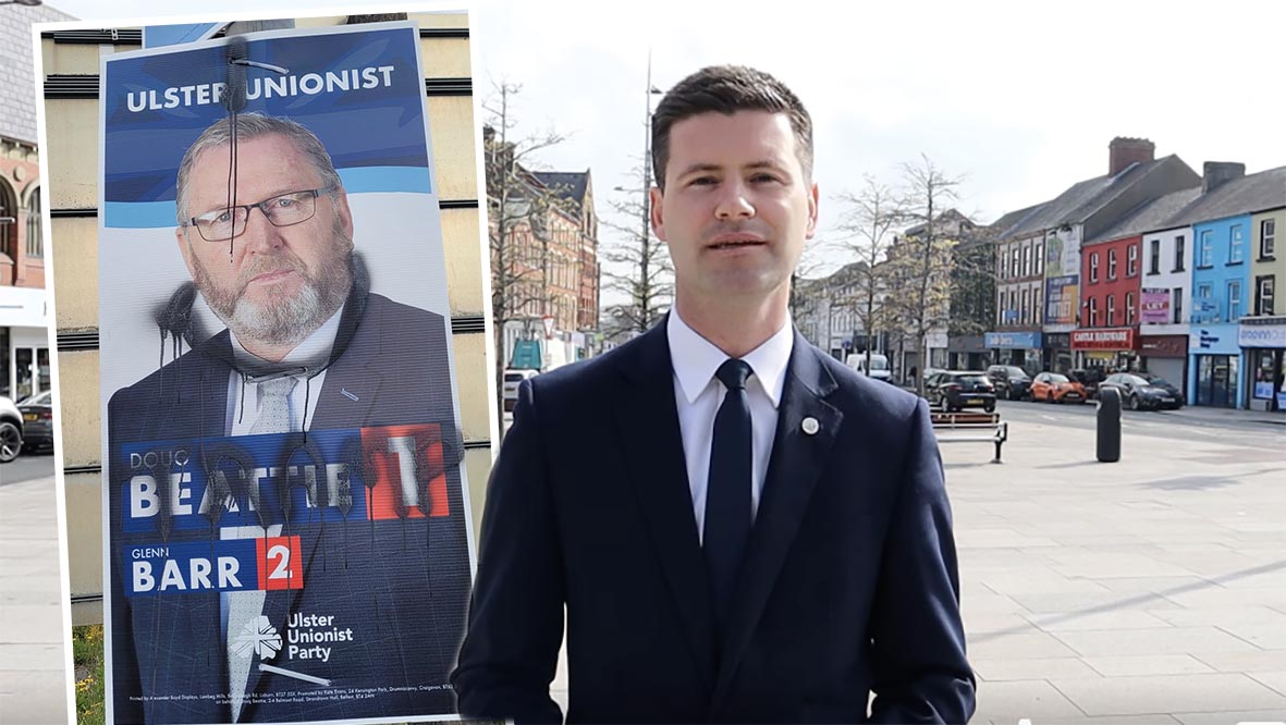 Election posters Portadown