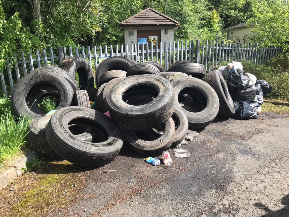 The birches tyre dumping