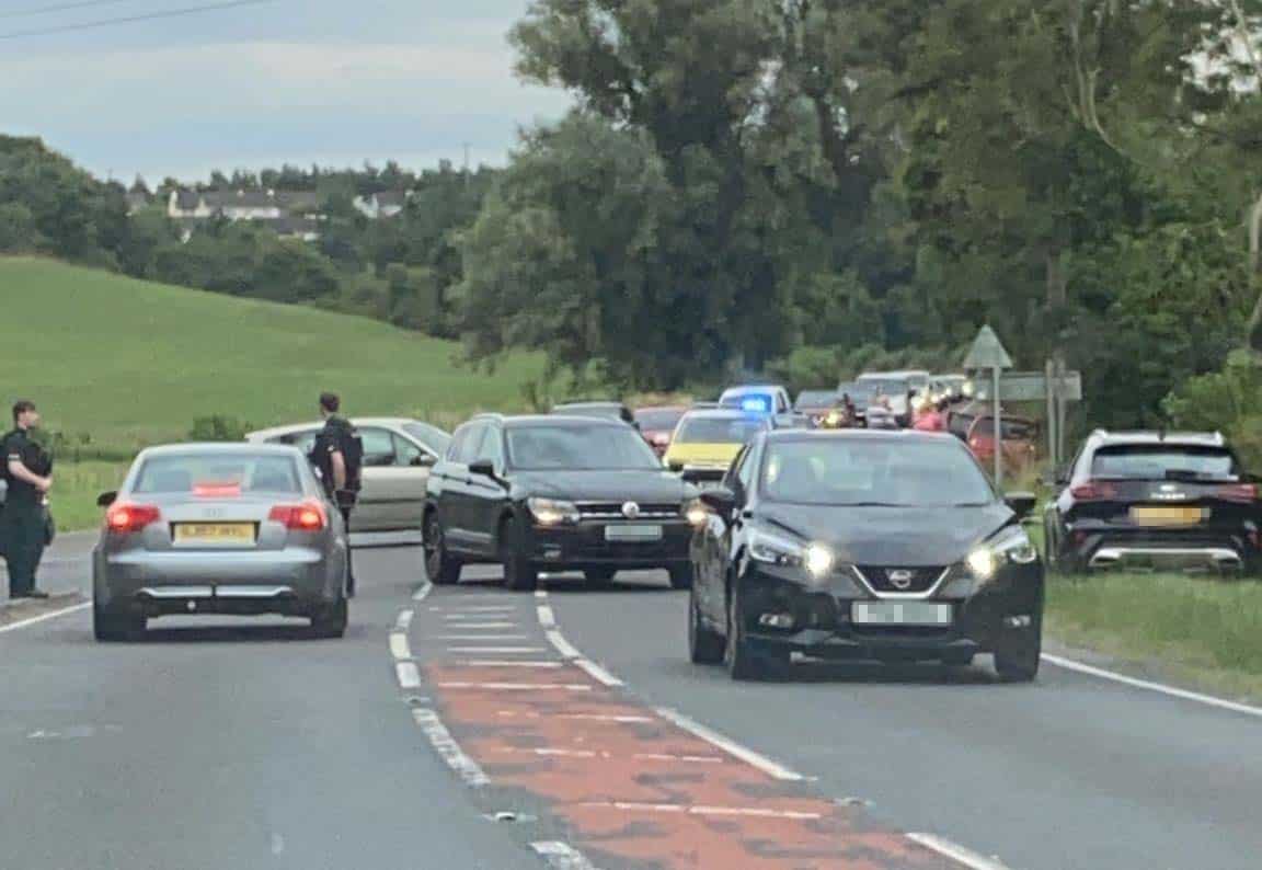 Killylea Road in Armagh crash RTC