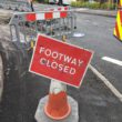 Footpath closed roadworks Richhill