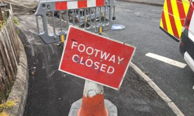 Footpath closed roadworks Richhill