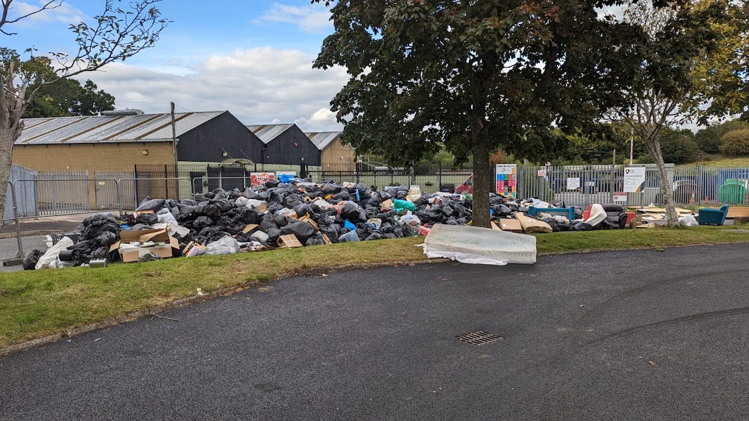 Rubbish piled high at Armagh amenity site