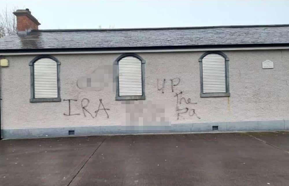 Graffiti Orange Lodge Crosskeys keady