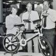 Mrs mc Cabrey Ronnie mc cabrey and John Beattie who was managing director of raleigh Ireland