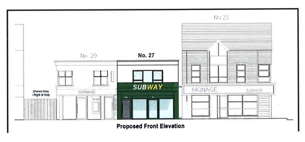 Plans for a new Subway on Monaghan Street in Newry.