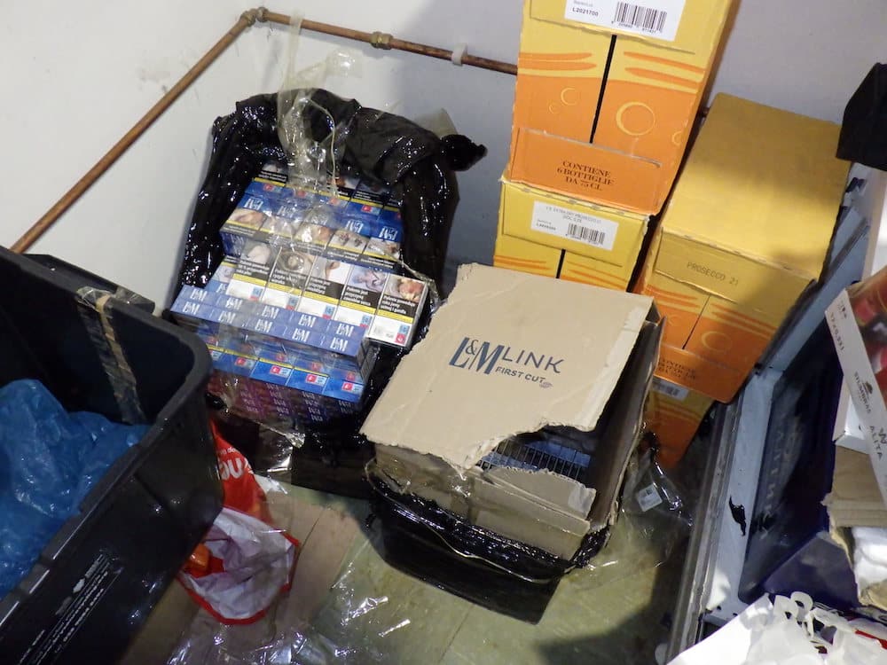 Portadown alcohol and cigarettes seizure