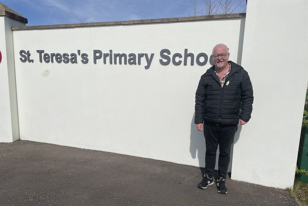 Liam Mackle at St Teresa's Primary School in Lurgan