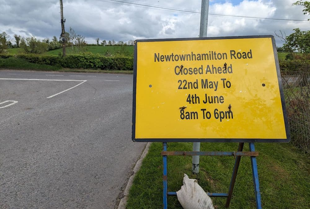 Newtownhamilton Road roadworks