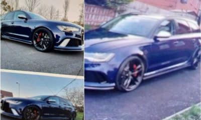 Stolen blue Audi