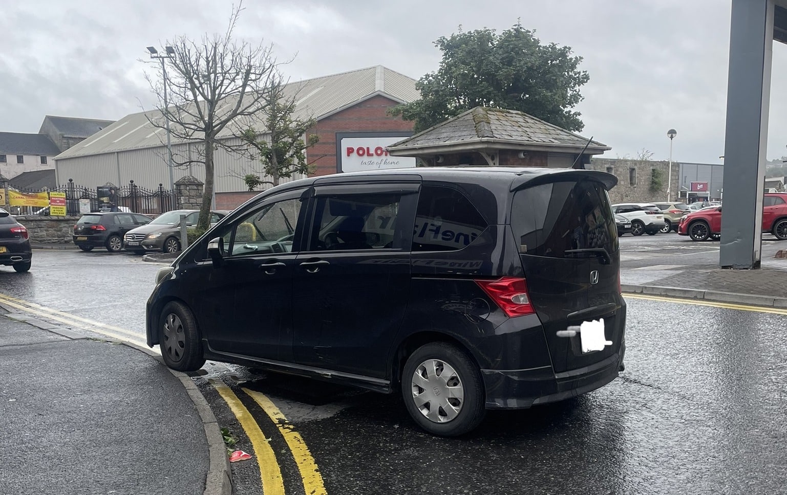 Crashed car Newry