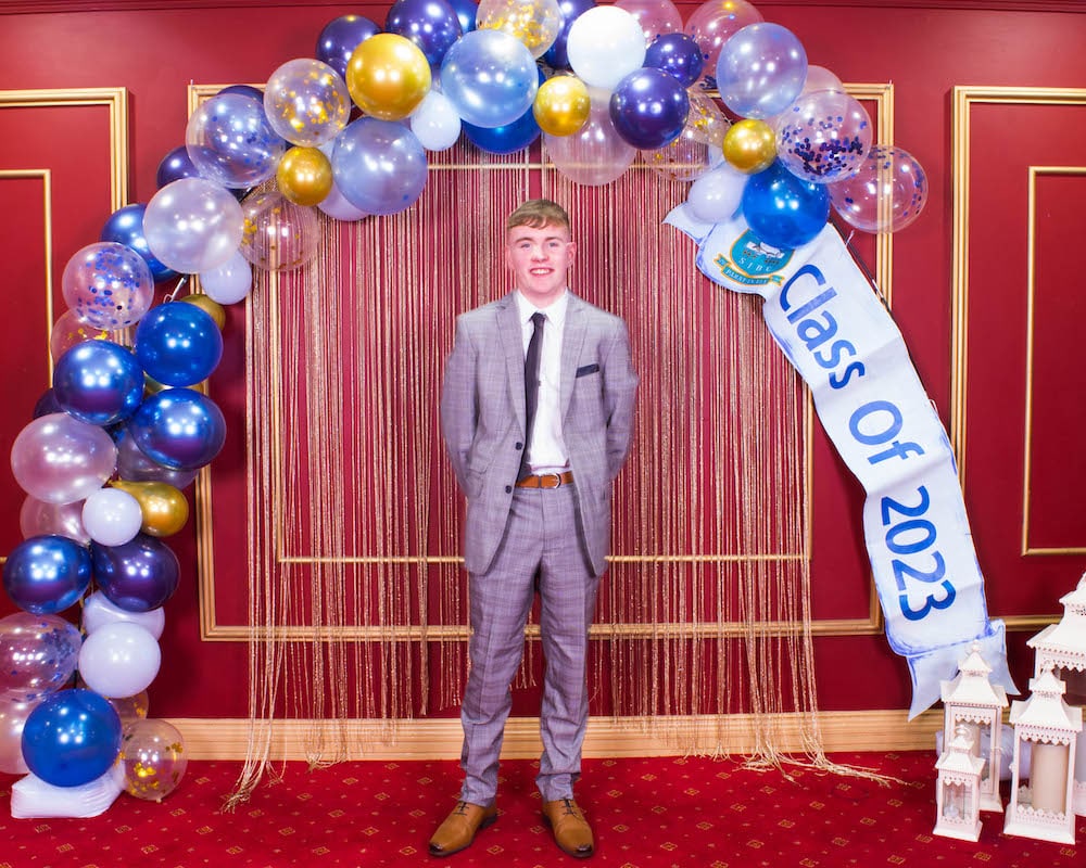 Joel at the school formal just months after his brain surgery