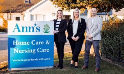 Charmaine Hamilton, Responsible Person; Molly Kennedy, Financial controller and Christopher Walsh, Regional manager are pictured at the announcement that local family owned healthcare operator, Ann’s Care Homes (Ann’s), has announced the acquisition of seven nursing homes from Larchwood Care (NI) Limited (Larchwood).