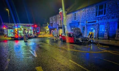 Car fire Barrack Street Armagh