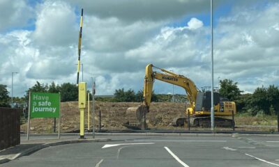 Diggers at Drive-thru in Portadown