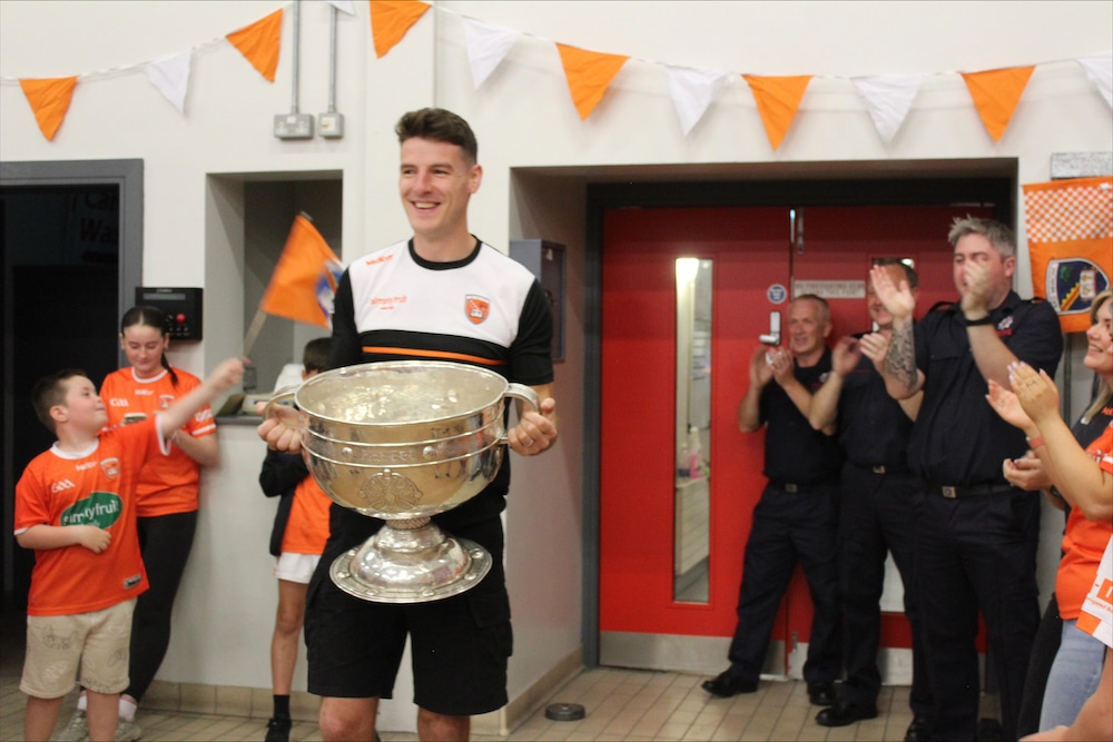 Niall Grimley with Sam Maguire