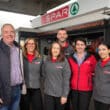 Former owner, Patrick Hughes, is pictured with the team at SPAR Silverwood which has recently been acquired by Henderson Retail.