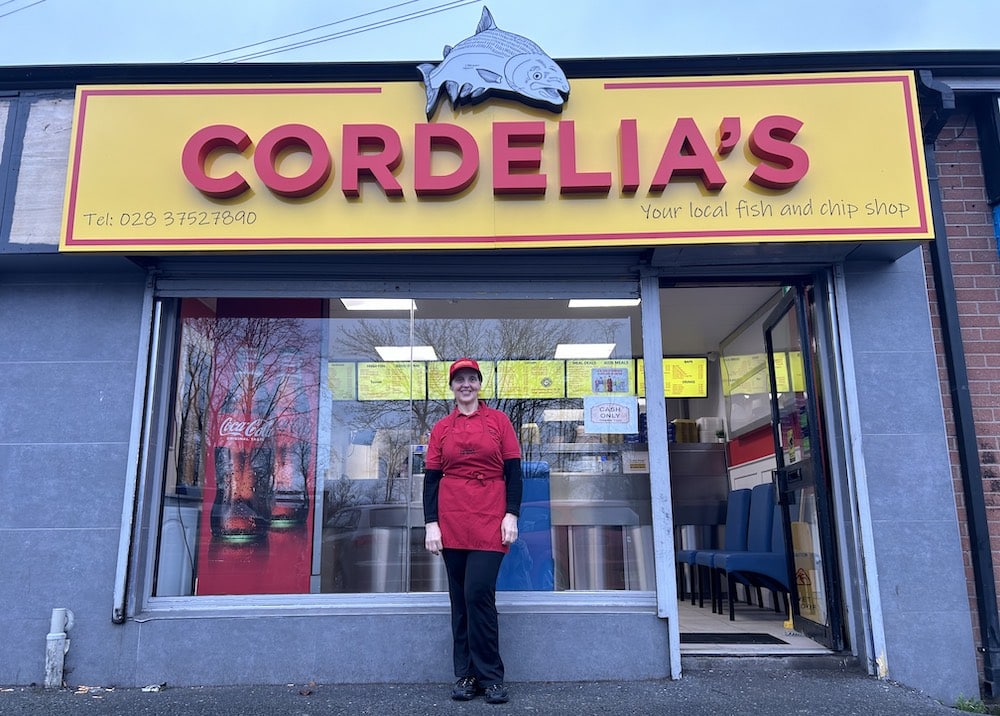 Cordelia Malone of Cordelia's chip shop in Armagh