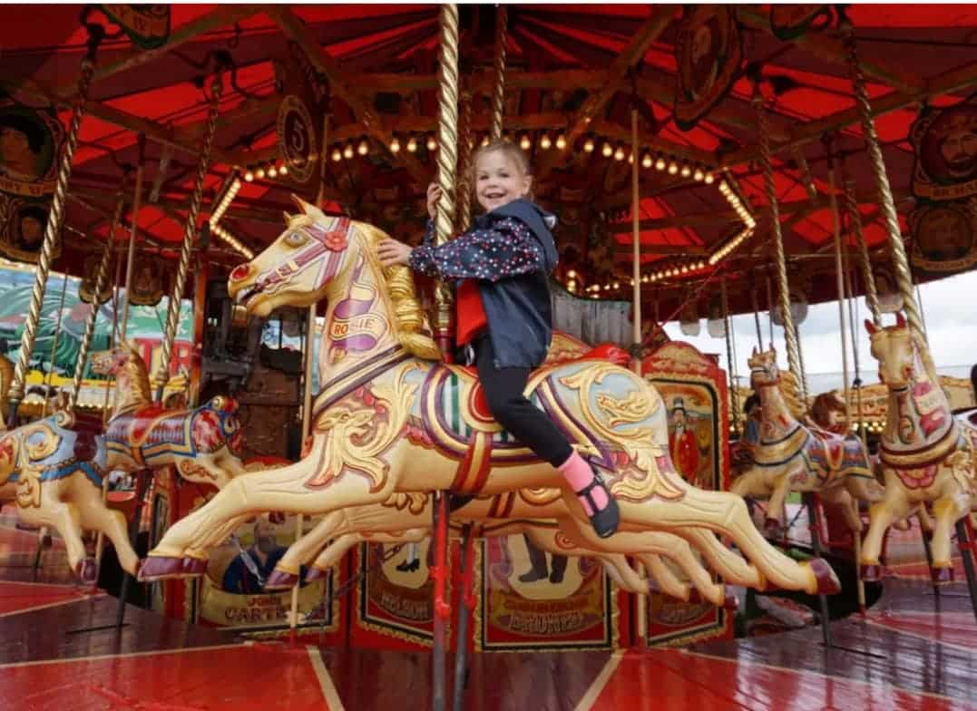 Funfair carousel