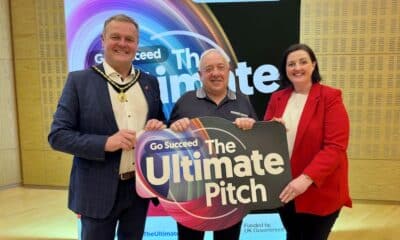 Local Winner Joe Garvey with Deputy Lord Mayor Cllr Kyle Savage and Sarah-Jayne McDonald from ABC Council