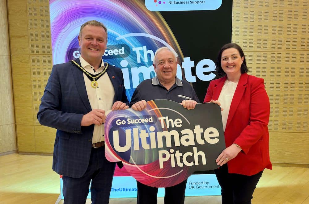 Local Winner Joe Garvey with Deputy Lord Mayor Cllr Kyle Savage and Sarah-Jayne McDonald from ABC Council