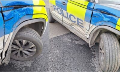 Police car damaged in Middletown