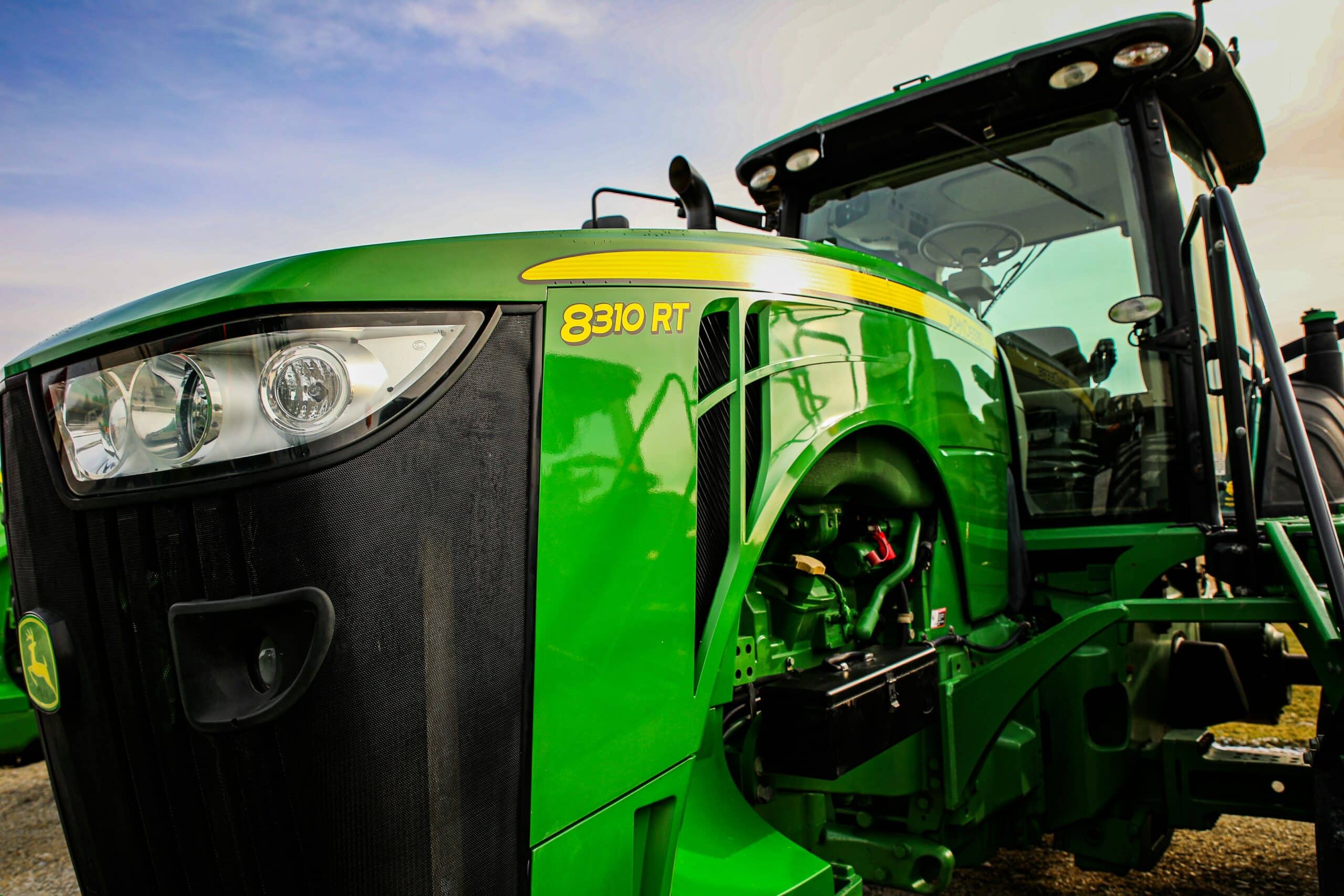 A John Deere tractor