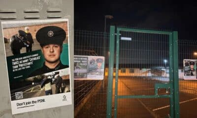 Anti-PSNI posters in Lurgan