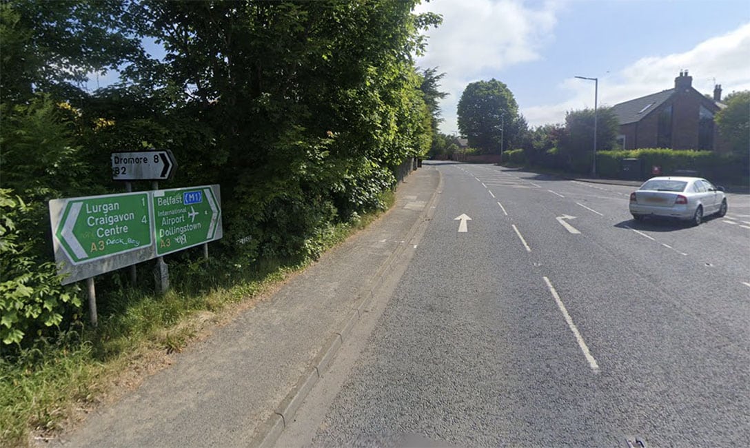 Belfast Road in Lurgan
