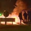 Portadown protest. Credit: BBC