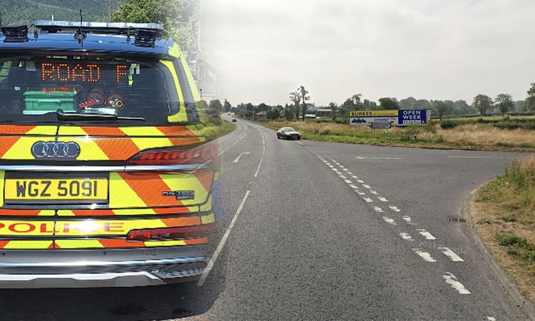 Police at Mahon Road in Portadown