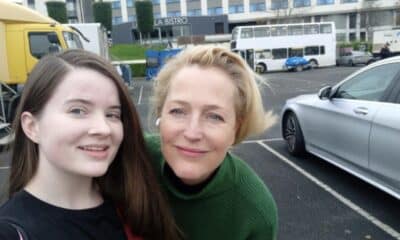 Tilly Harvison with Gillian Anderson