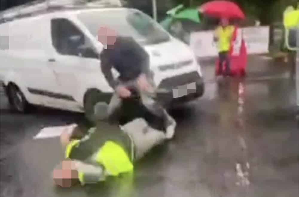Assault at Newry picket