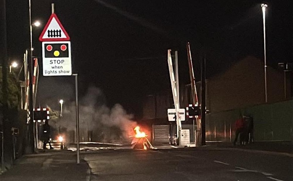 Railway crossing in Lurgan