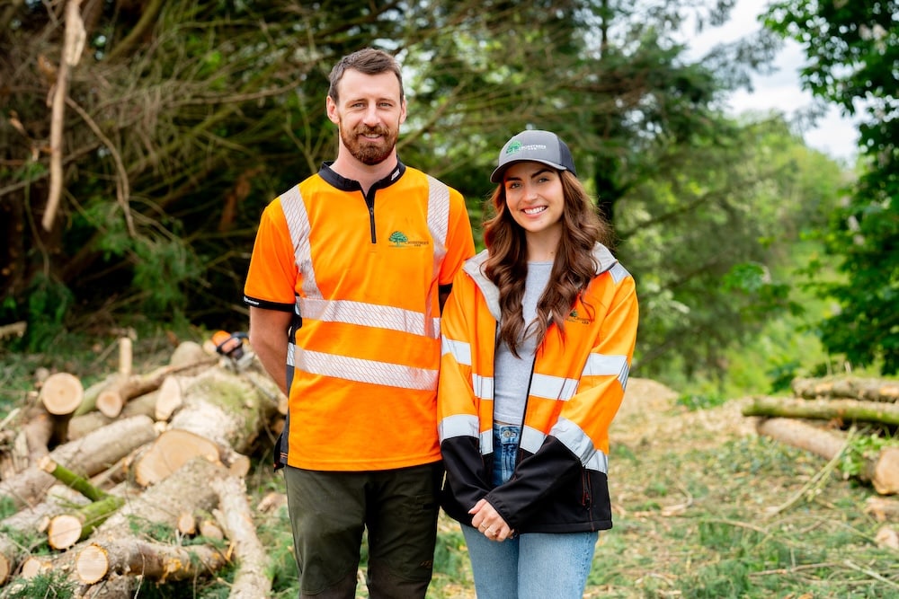 Robbie and Chloe Faloon of Crosstrees Arboriculture received assistance from Go Succeed