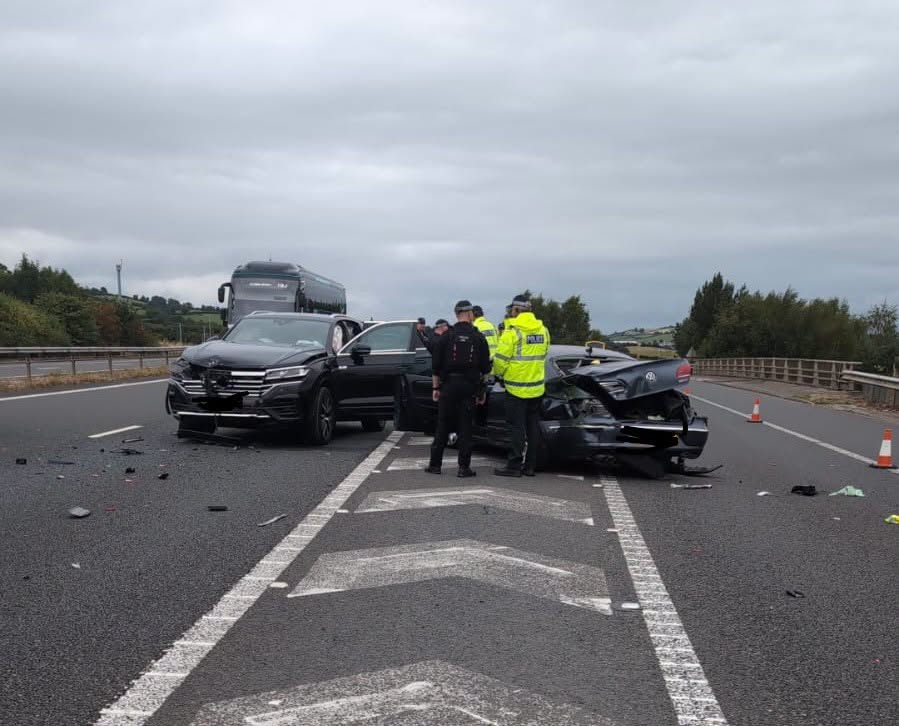 Newry police crash